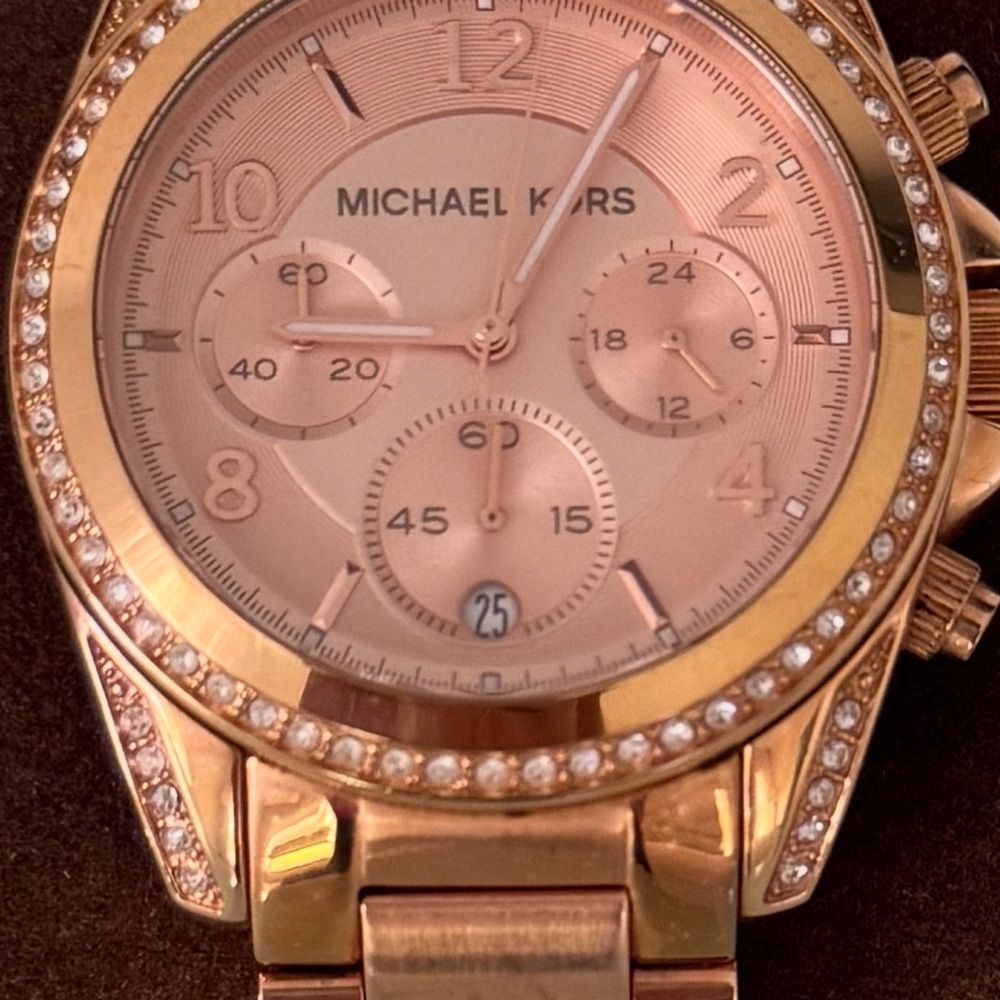 Michael Kors Women's Watch - Rose Gold & has Crystal Accents